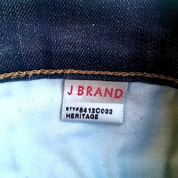 J BRAND Blue "Heritage" Skinny Jeans Label Size ?14=26/27 Refer to Measurements - Picture 6 of 8